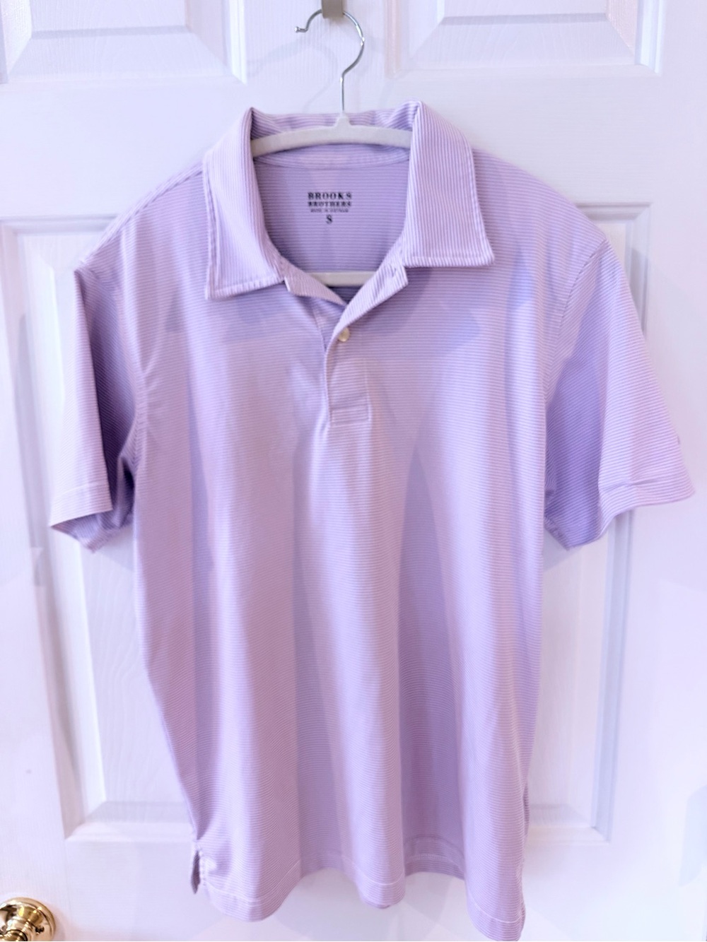 Brooks Brothers Men’s Lavender Short-Sleeve Polo